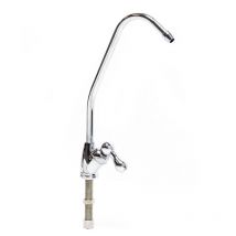 Naturewater - Wiltec Robinet d'eau pour évier – 130 x 19 x 285 mm – raccord 6,35 mm / 1/4' – 300 l/h – modèle D-04 – Chromé – pour Système Osmose