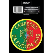 Stickzif - 1 Adhesif Rond Avec Croix du Portugal Campeoes Da Europa 2016 STP2R