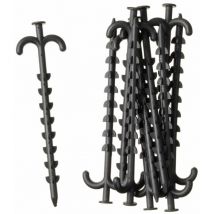 Ensemble de supports de filet 10 pcs 25 cm Nature