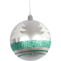 1 boule sapin de noel argent