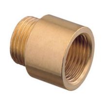 Ravani - 1' Bsp Pipe Thread Extension Female x Male Cast Iron Brass - 30mm Long