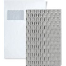 Wallface - 1 campione di S-24956 rattan 20 Silver structure Collection campione di Pannello murale in circa din A5