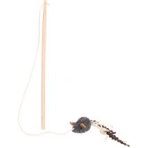 Flamingo - 1 Canne à pêche suava 20 cm jouet pour chat couleur aléatoire