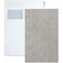 Wallface - 1 échantillon S-22732 comb velvet Pearl antigrav Collection échantillon Panneau mural au format A5