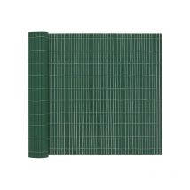 Suinga - Canisse Synthétique pvc simple 1 x 5 m avec Cannes Entières vert forcé, Brise-Vue pour Jardins, Balcons et Clôtures
