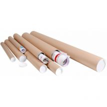 Tube carton rond longueur totale 880mm - colis de 50 tubes