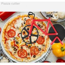 1 coupe-pizza en acier inoxydable pour vélo, outil pour plaque de cuisson à pizza