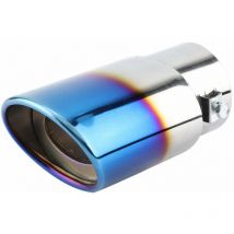 Jeffergarden 1 embout de silencieux, 53-38mm Tuyau d'Échappement Arrière de Voiture d'Acier Inoxydable de Chrome Embout de Silencieux Arrière