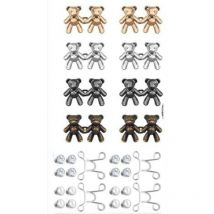 Feiyue - 1 ensemble de boutons de jean, boutons de pantalon détachables, broches de remplacement pour serre-taille, boutons de pantalon