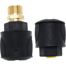 Aafgvc - 1 ensemble Raccord Rapide à Haute Pression Remplacement Compatible avec Karcher K2-K7 Tuyaux à Raccord Rapide Adaptateur de Tuyau de