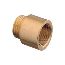 Ravani - 15mm de long 1' extension de filetagefemelle x mâle en laiton fonte