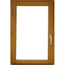 1 Finestra a battente in legno Altezza 105 X Larghezza 80 Tiraggio a sinistra (dimensioni della tabella)+ manico