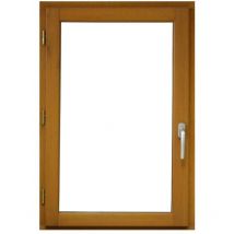 Gd Menuiseries - 1 Finestra a battente in legno Altezza 95 x Larghezza 60 Tiraggio a sinistra (dimensioni della tabella)+ manico