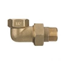 Invena - 1 inch Threaded Pipe Joint Union Elbow Fittings Female x Male Brass