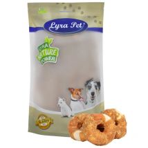 Lyra Pet - 1 kg d'anneaux à mâcher avec lanières de poitrine de poulet
