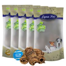 5 kg Lyra Pet Wrap à base de poumon de bœuf et de rongeurs de cheval + balle de tennis
