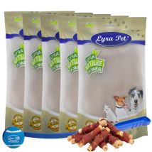 Lyra Pet - 5 kg de rouleaux à mâcher au magret de canard naturel + essoreuse à boule