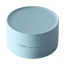XVX - 1 piccolo contenitore per sapone da viaggio blu, contenitore solido e a prova di perdite per escursionismo, docce, bagni, scuole e palestre