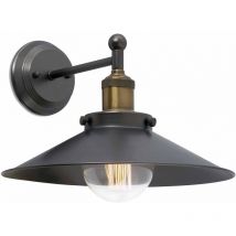 Faro Barcelona - Marlin 1-light black wall sconce