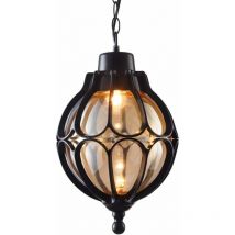 1 lumière extérieure étanche suspension tradition européenne Victoria verre lanterne plafonnier lustre E27 décoration luminaire pour cour villa