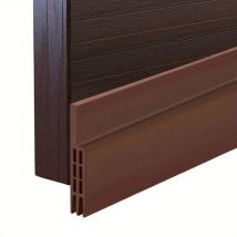Cyslmuk - 1 m, bas de porte et joint de porte marron - Nouveau bas de porte isolé (rapide à installer), idéal pour la protection contre la chaleur,