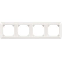 Merten 1-M-Rahmen 4-fach – Polarweiß glänzend – Kunststoff – 306 mm – 90 mm – IP20