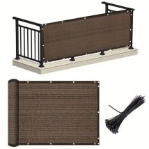 1 M X 4 M Sichtschutz Und Schattierungsnetz – Gewebe Für Balkone, Pools Und Terrassen – Uv- Und Windbeständig – Einfache Montage