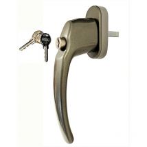 1 Manilla de Ventana KLOSE besser Con Llave de Aluminio FUTUR Gris