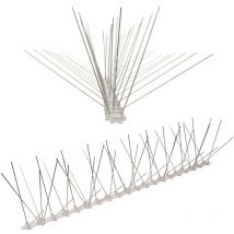 Pestsystems - 1 Meter (2 x 0,5m) Taubenspikes 5-reihig auf Polycarbonat - hochwertige Lösung für Vogelabwehr Taubenabwehr Spikes