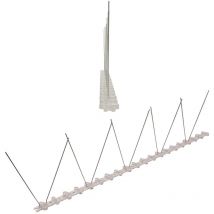 Pestsystems - 1 metro Dissuasori di picchi anti-piccione con base di policarbonato - 1-striscia di Picchi antipiccione la soluzione di qualità per il