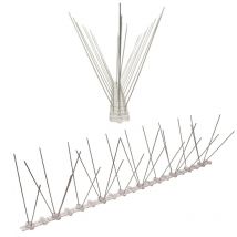 1 mètre pics anti pigeons 3 rangées en polycarbonate - solution de qualité pour contrôle des oiseaux