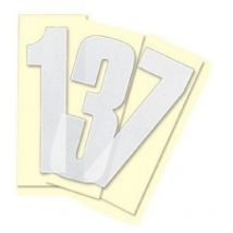 1 Numero Adhesif 0 -blanc