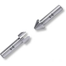 1 Paar Gewindeflankeneinsätze für Außenmessung für Bügelmessschrauben 30° Trapez 9 - 10 mm