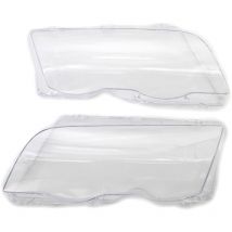 Owsoo - 1 paio copriobiettivo trasparente sinistro destro per bmw E46 serie 3 1998-2001 4 porte