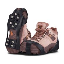 1 Paire Crampons Pointes Crampons Antidérapants Chaussures Anti-Slip Crampons de Neige avec 10 Clous à Neige Grips, Les Randonnées,la Chasse et la