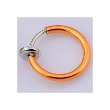 1 paire d'anneaux à clip avec perles détachables de 13 mm de diamètre