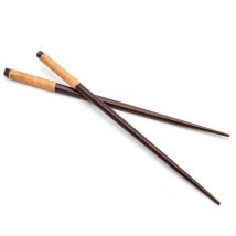 1 Paire de baguettes - Chopsticks en bois, design clair anti-glissement, marron - Vhbw