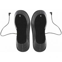 1 paire de semelles chauffantes pour chaussures, bottes et pieds, rechargeables et électroniques pour l'hiver.