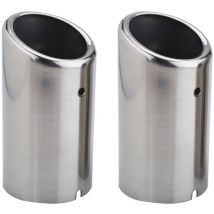 Eosnow 1 paire de tuyaux d'échappement de voiture, embouts de silencieux de remplacement 67mm