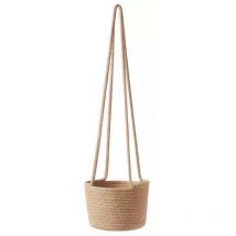 1 paniers suspendus pour plantes Jardinières suspendues en macramé et panier de plantes tissé Panier à plantes suspendu pour plantes d'intérieur Pots