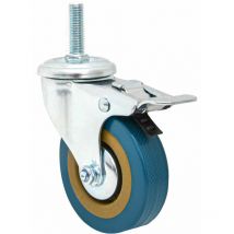 1 Pc. 360° Roulettes pour Meubles avec Frein 75mm - M10 Roulette Charge Lourde