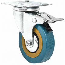 1 Pc. 360° Roulettes pour Meubles avec Frein 75mm Roues Pivotante Charge Lourde