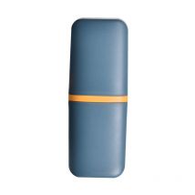 1 Stück Zahnbürstenhülle Halter Tragbare Reisetasche Dentalbürste Mundwasserbecher Kleiner Behälter Zähne Oral Toilettenartikel Aufbewahrungsbox Blau
