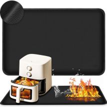 Readcly - Tapis de friteuse à air résistant à la chaleur, tapis ignifuge en fibre de silicone 40 × 60 cm, tapis antidérapant et résistant à la