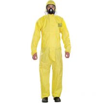 YY23T-00132-04 AlphaTec 2300 plus - modèle 132 protection chimique, jaune, l Taille du vêtement: l jaune - Ansell