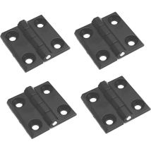 Voctein - Gabrielle 4 Pièces Trous De Charnière Plats Pliants, Exterieur Charnière Inox, Charniere Porte Lourde, Pour Portes Fixes, Portes D'Entrée, 