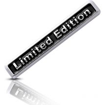 1 pièce 3D Voiture Limited Edition Logo 3D Gel Silicone Stickers Argent Métal Voiture Autocollant Emblème Voiture pour Voiture Moto Moto Vélo Skate
