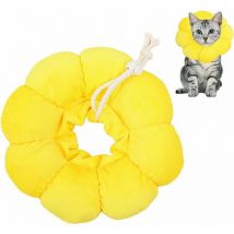 Nvees - 1 pièce élisabéthain Collar, Collier de Récupération pour Chat Collerette de Protection Ajustable Soft Edge Respirant Conçu Collier de