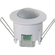 Rnemitery - 1 pièce Infrarouge Détecteur de Mouvement Encastré Montage au Plafond Intérieur Contrôle des Feux Zone de Travail à 360° Portée de 6m