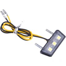 1 Pièce Moto Plaque d'immatriculation Lumière 3 SMD LED puce Mini Lampe Minuscule
